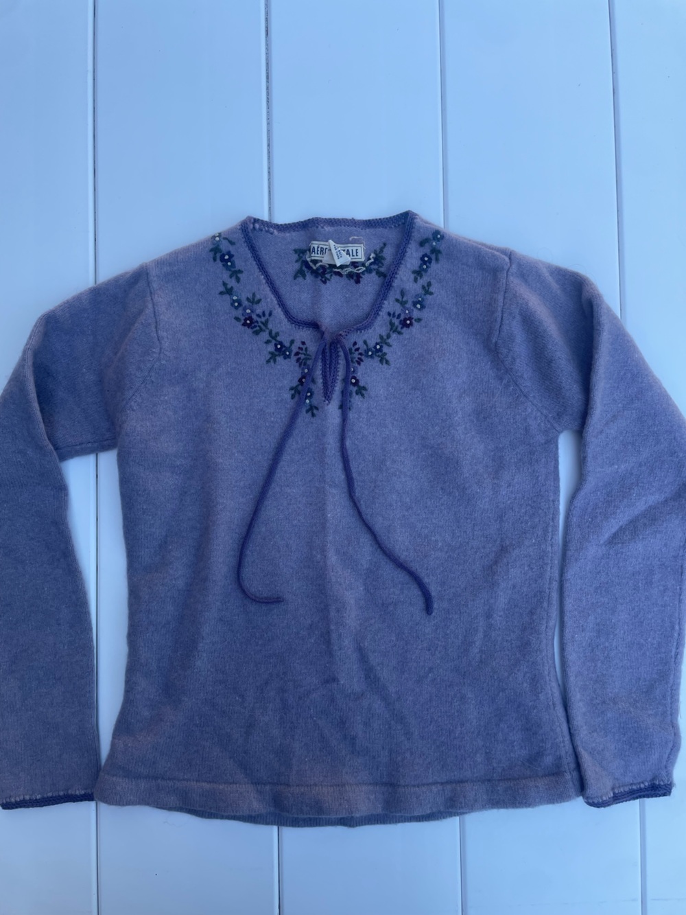 90’s Vintage Aeropostale Wool Knit Sweater, Size S